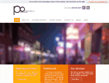 Tablet Screenshot of parksideoptometry.com